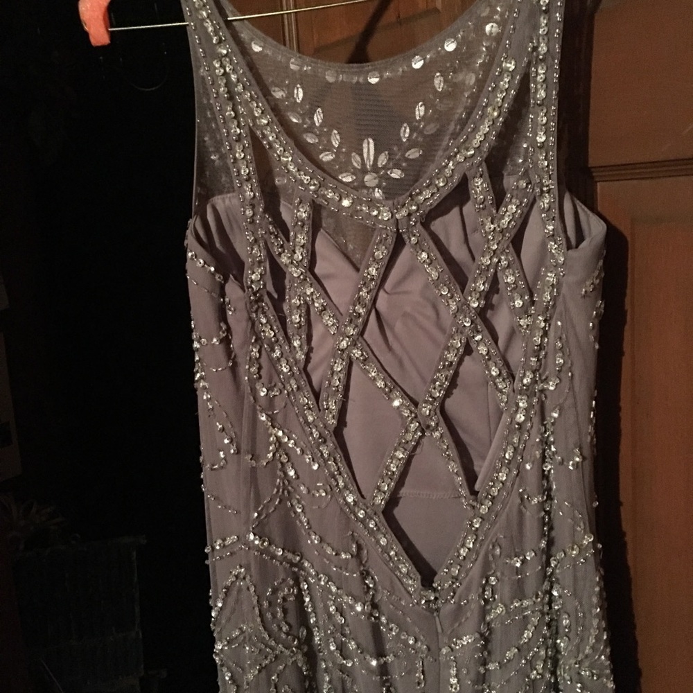Grey Prom Dress - Picture 4 of 4
